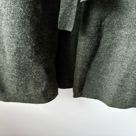 Susan Bristol Grey Merino Wool Cardigan Sweater Size S - Picture 8 of 10